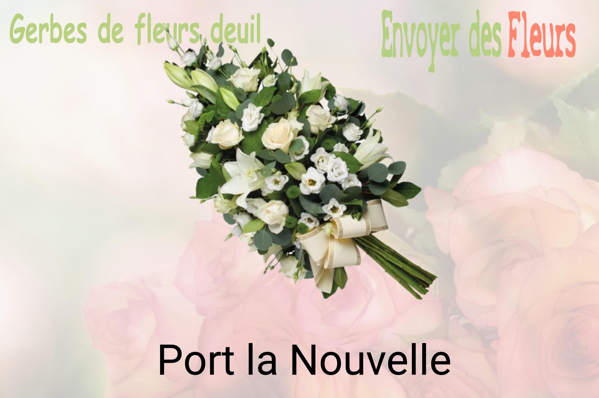 Gerbe de fleurs de deuil livrée à Port-la-Nouvelle